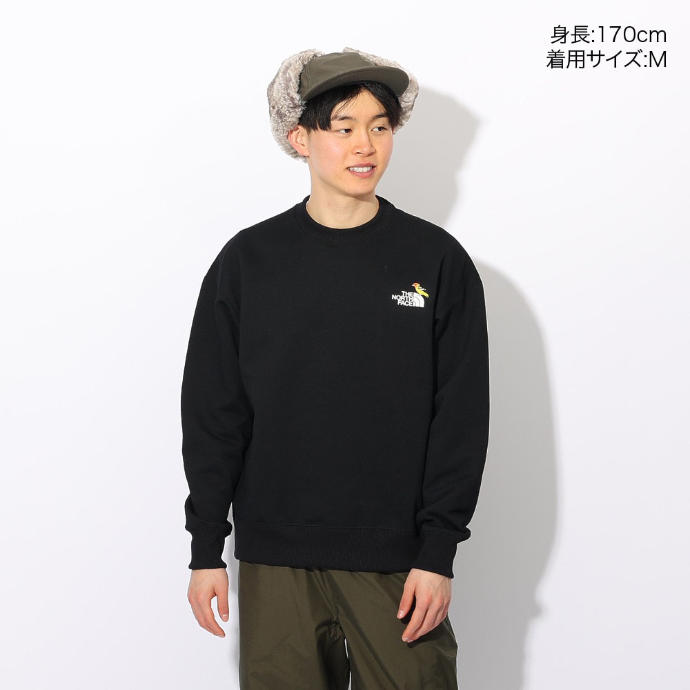 ザ・ノース・フェイス（THE NORTH FACE）（メンズ、レディース）トレーナー スウェット ズー ピッカー クルーネック NT62434 K