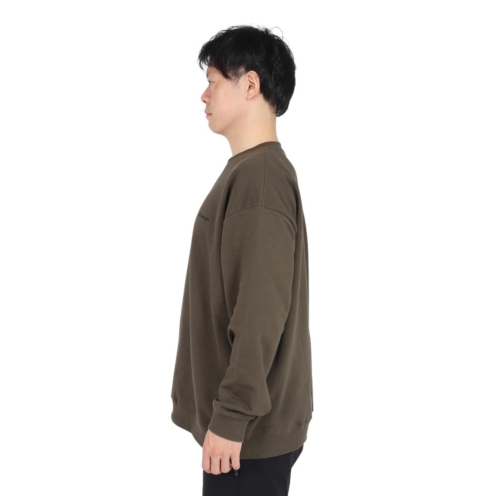 スノーピーク（snow peak）（メンズ）トレーナー スウェット SP Logo Sweat Pullover Darkolive SPE-SW-23AU002 DKOL