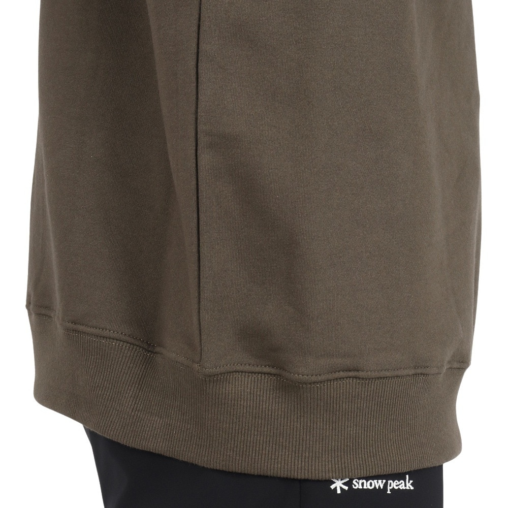 スノーピーク（snow peak）（メンズ）トレーナー スウェット SP Logo Sweat Pullover Darkolive SPE-SW-23AU002 DKOL