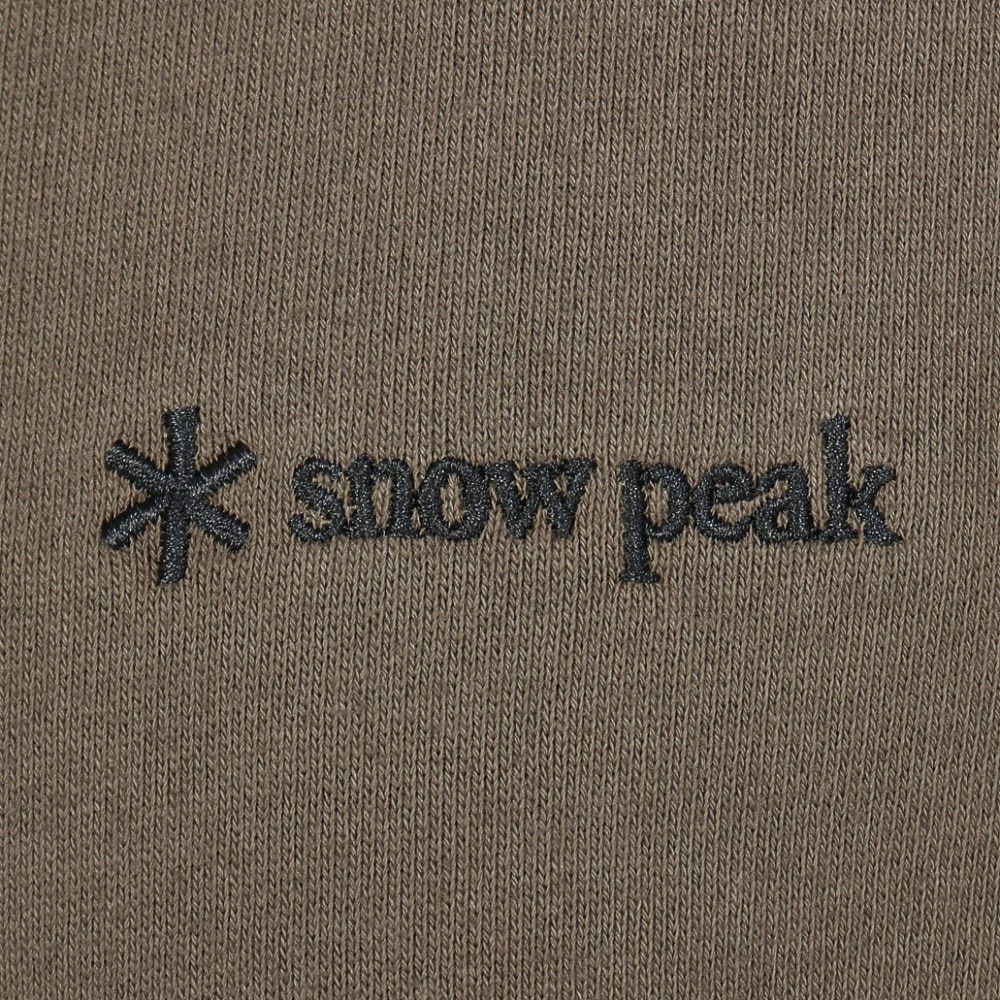 スノーピーク（snow peak）（メンズ）トレーナー スウェット SP Logo Sweat Pullover Darkolive SPE-SW-23AU002 DKOL