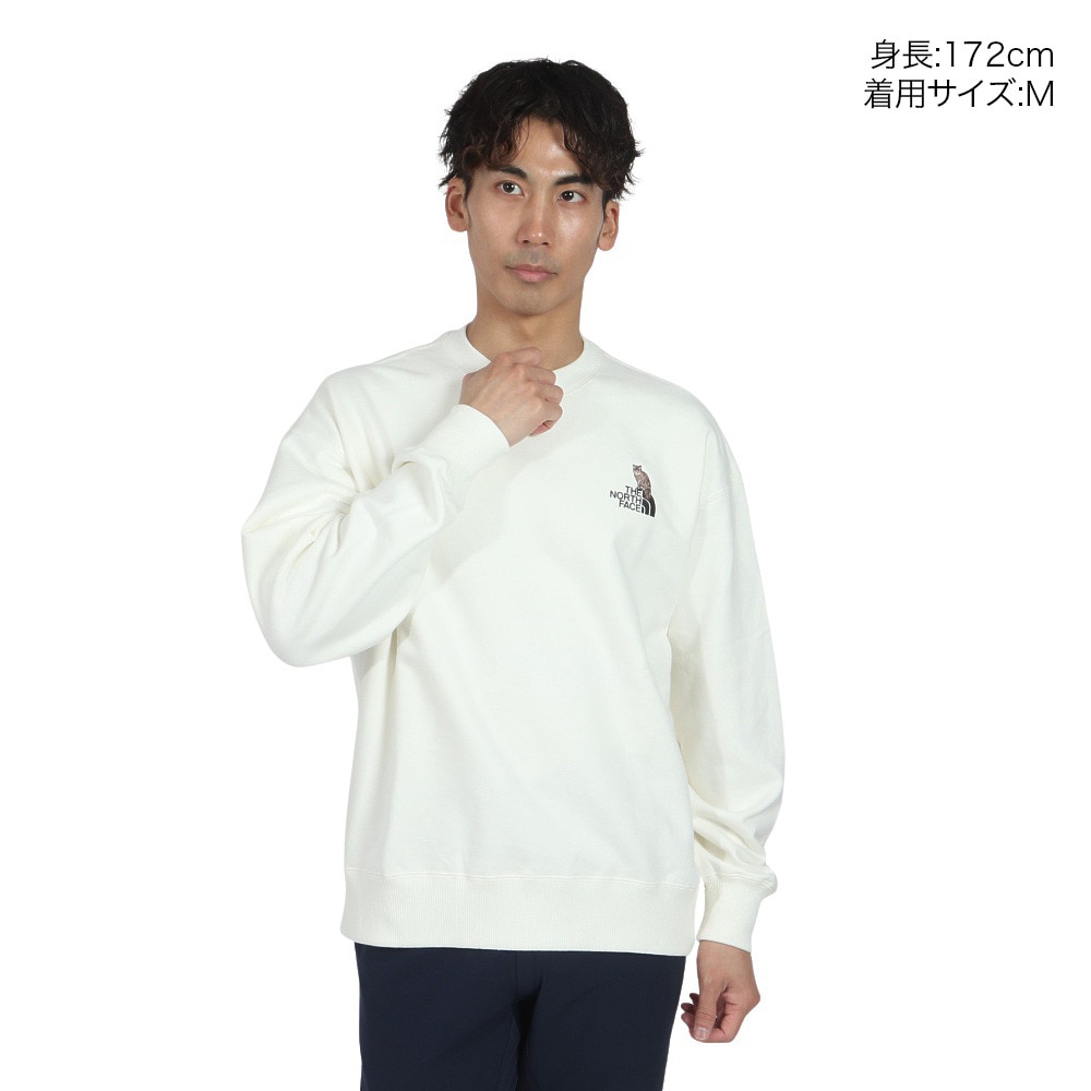ザ・ノース・フェイス（THE NORTH FACE）（メンズ、レディース）トレーナー スウェット ズーピッカークルーネック NT12536 W