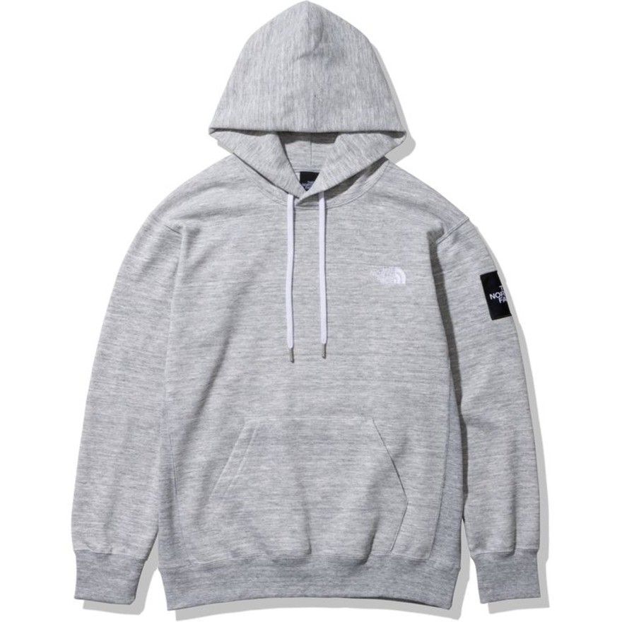 ザ・ノース・フェイス（THE NORTH FACE）（メンズ）春 パーカー スウェット スクエアロゴフーディ NT12333 Z グレー プルオーバー 速乾 ストレッチ 静電ケア