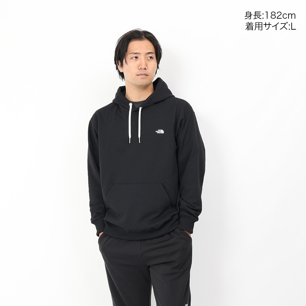 ザ・ノース・フェイス（THE NORTH FACE）（メンズ、レディース）トレーナー スウェット スモールロゴヘザースウェットフーディ NT62531 K