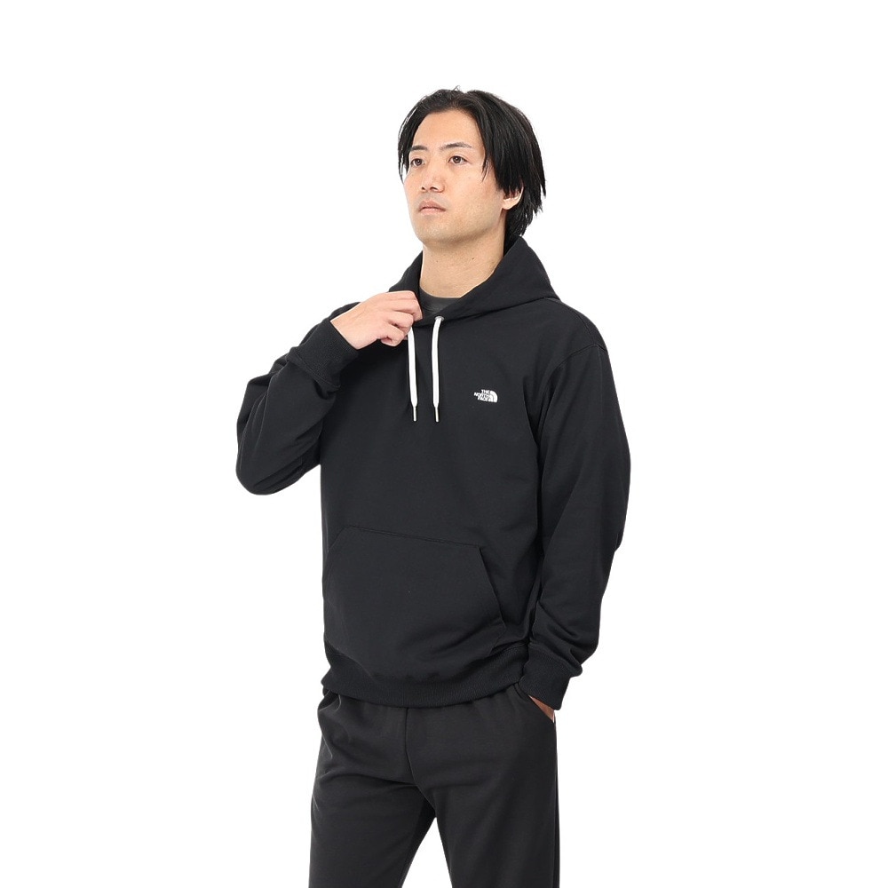 ザ・ノース・フェイス（THE NORTH FACE）（メンズ、レディース）トレーナー スウェット スモールロゴヘザースウェットフーディ NT62531 K