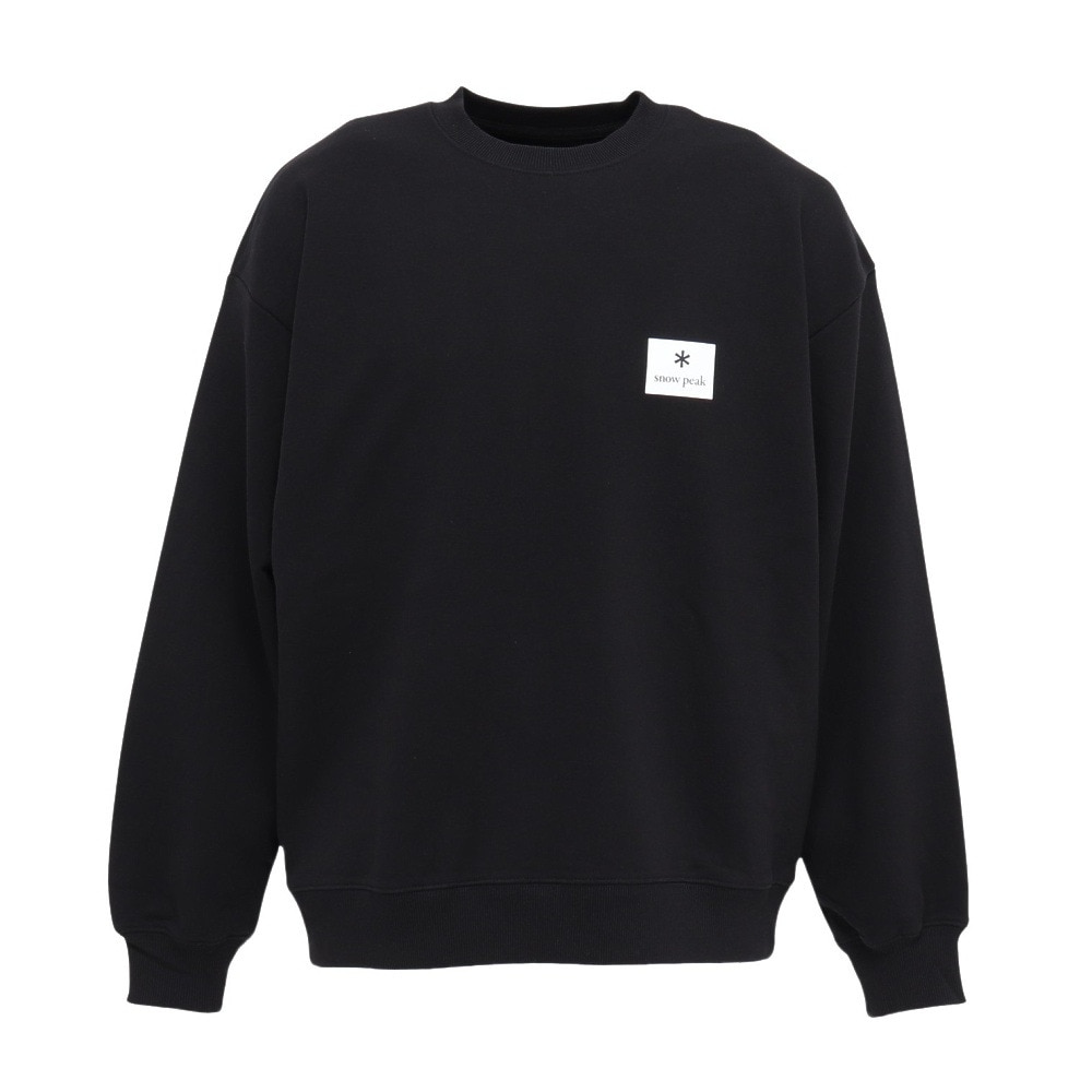 スノーピーク（snow peak）（メンズ）トレーナー Square Logo プルオーバー スウェット BK NSD-SW-25AU001 019