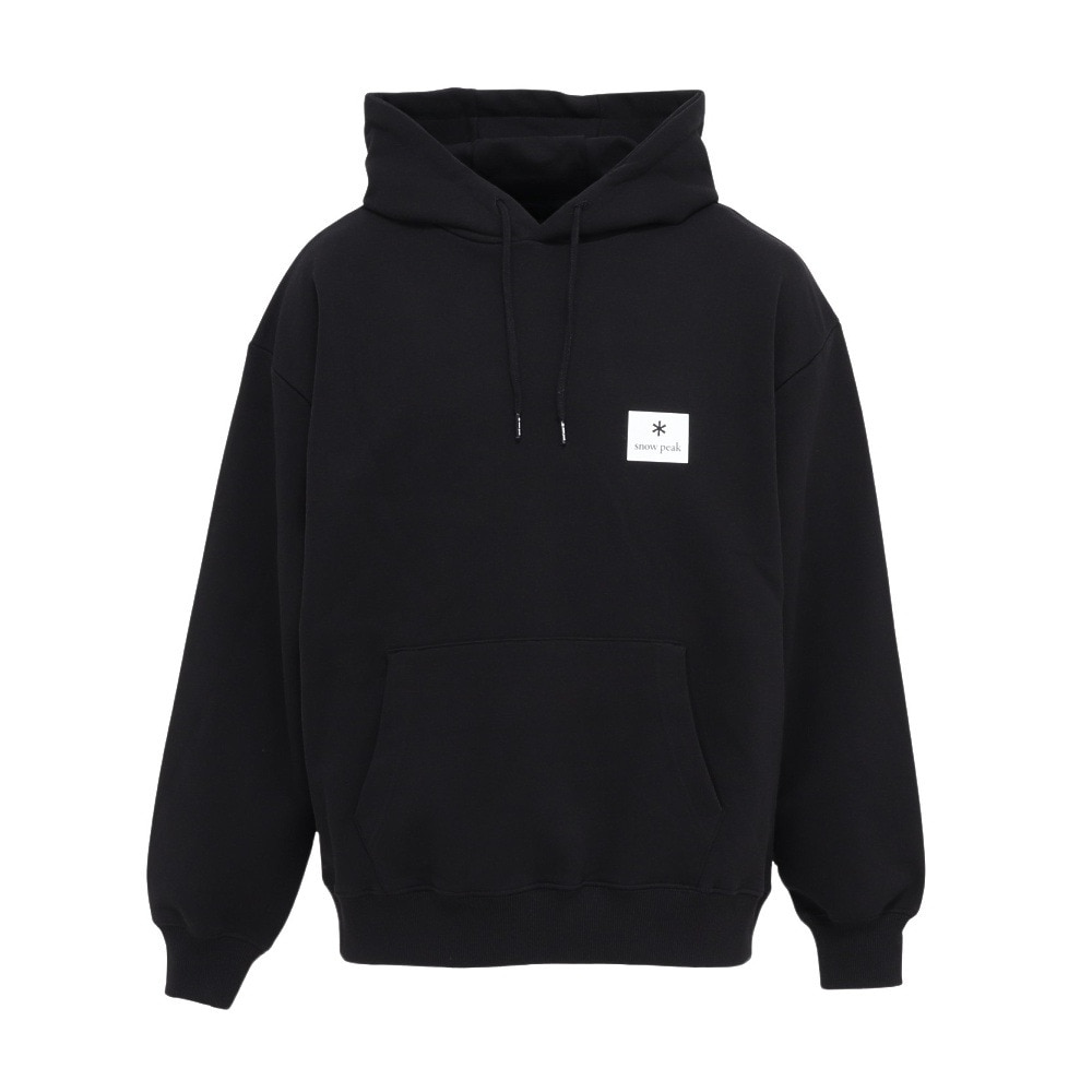 スノーピーク（snow peak）（メンズ）トレーナー スウェット スクエアロゴ フーディー BK NSD-SW-25AU002 019