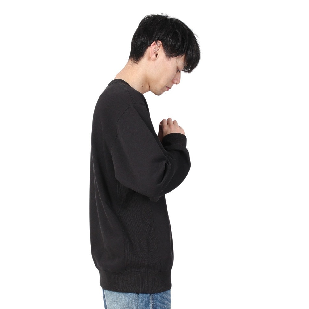 ザ・ノース・フェイス（THE NORTH FACE）（メンズ）トレーナー スウェット ヘザーロゴクルー NT12334 K ブラック 