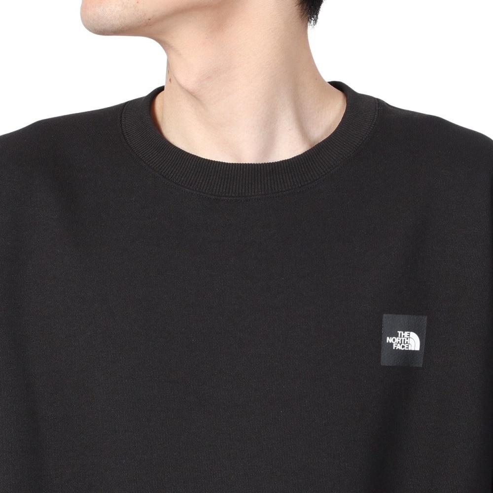 ザ・ノース・フェイス（THE NORTH FACE）（メンズ）トレーナー スウェット ヘザーロゴクルー NT12334 K ブラック 