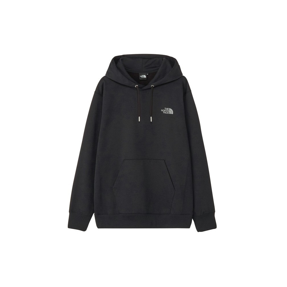 ザ・ノース・フェイス（THE NORTH FACE）（メンズ、レディース）トレーナー スウェット バックスクエアロゴフーディ NT62533 K