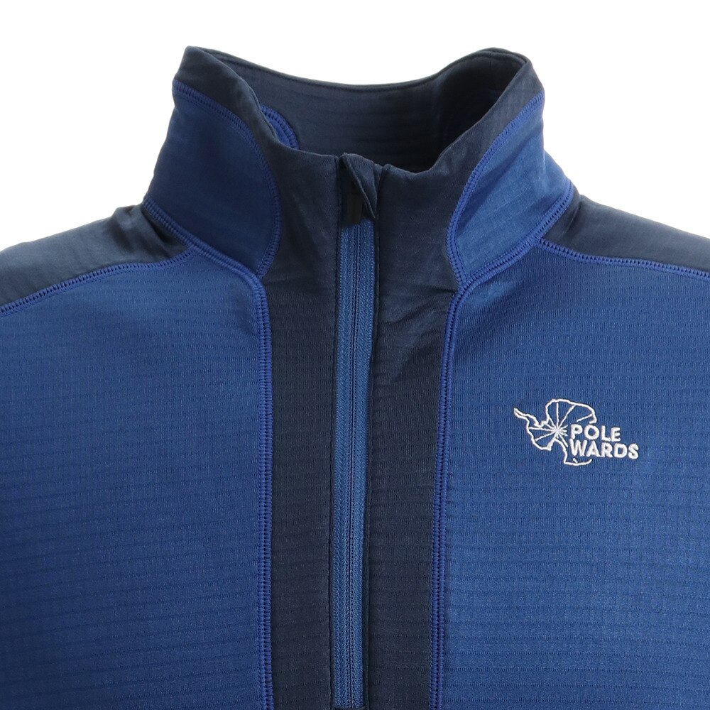 POLEWARDS（メンズ）DRYCOMFORT ジップシャツ PW22JB02 BLU