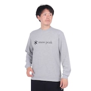 スノーピーク(snow peak)(メンズ)ロゴスウェットプルオーバー SPS-SW-21SU002 トレーナー スウェット トップス 長袖 アウトドア カジュアル