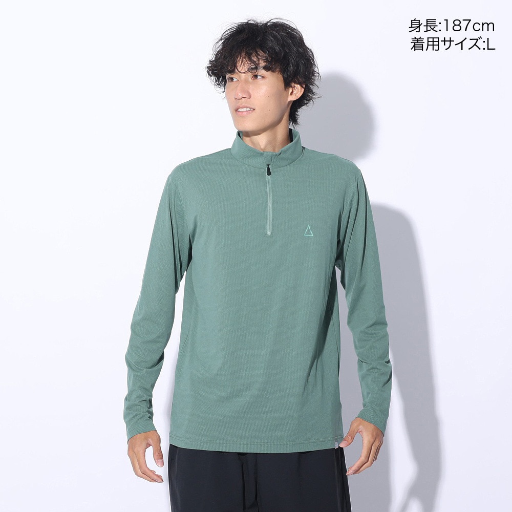 ロジャーエーガー（ROGEREGGER）（メンズ）カットソー ルフトドライPP ジップ RE24SUK5610003 MNT