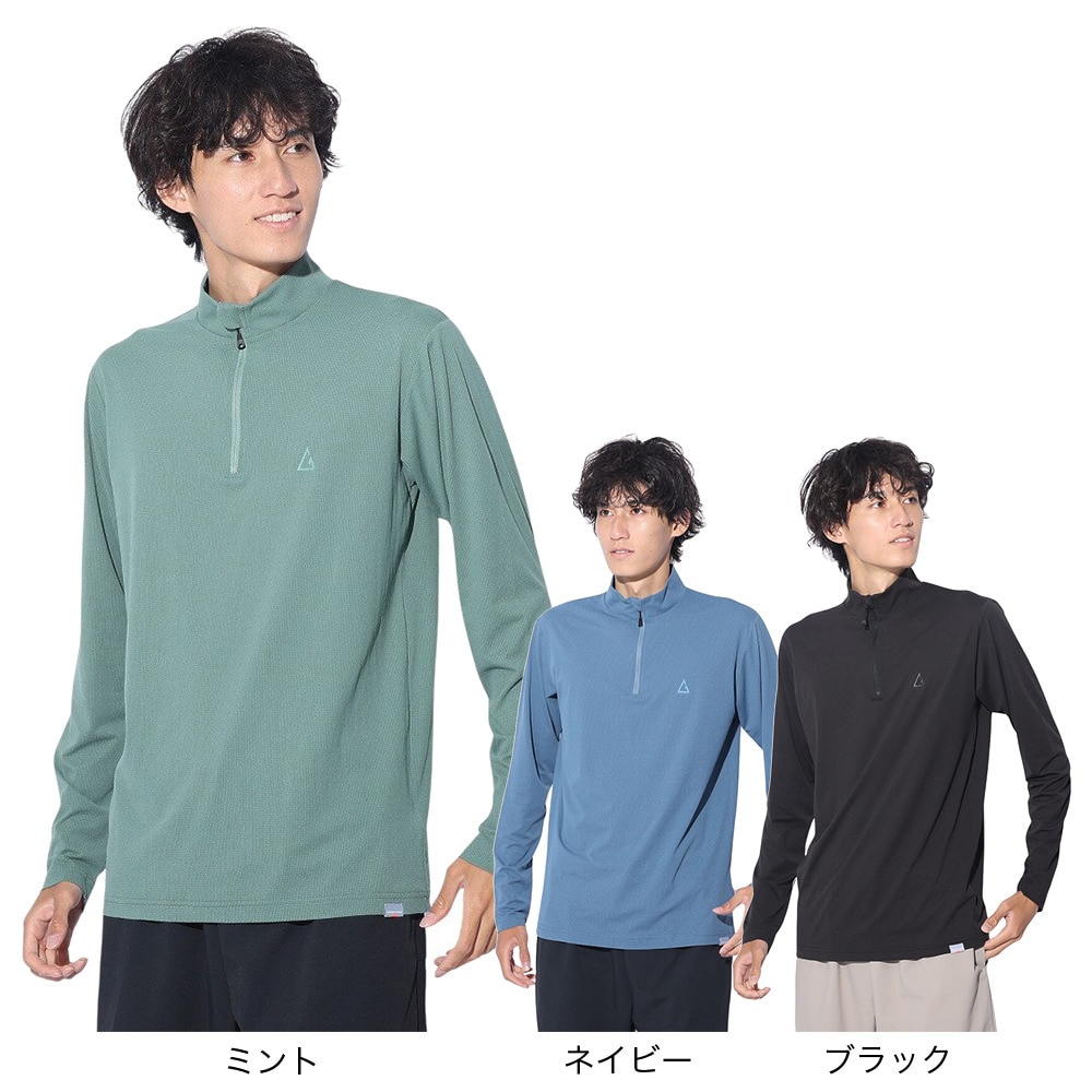 ロジャーエーガー（ROGEREGGER）（メンズ）カットソー ルフトドライPP ジップ RE24SUK5610003 NVY