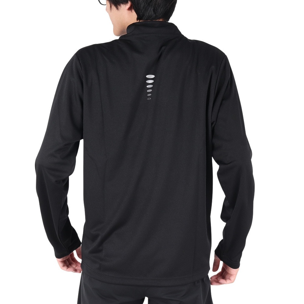 オークリー（OAKLEY）（メンズ）長袖トップス ハーフジップ Foundational 1/4 zip FOA404792-02E ブラック