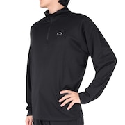 オークリー（OAKLEY）（メンズ）長袖トップス ハーフジップ Foundational 1/4 zip FOA404792-02E ブラック