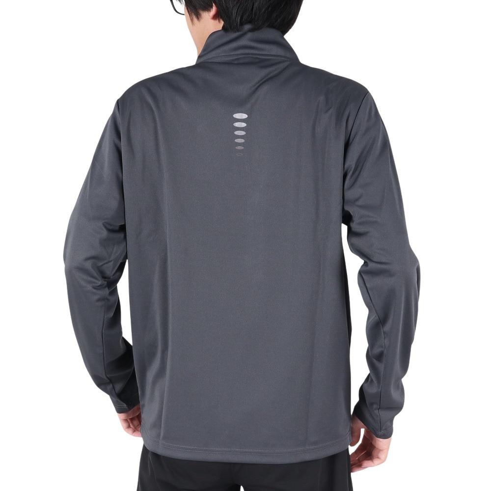 オークリー（OAKLEY）（メンズ）長袖 トップス ハーフジップ Foundational 1/4 zip FOA404792-25N グレー