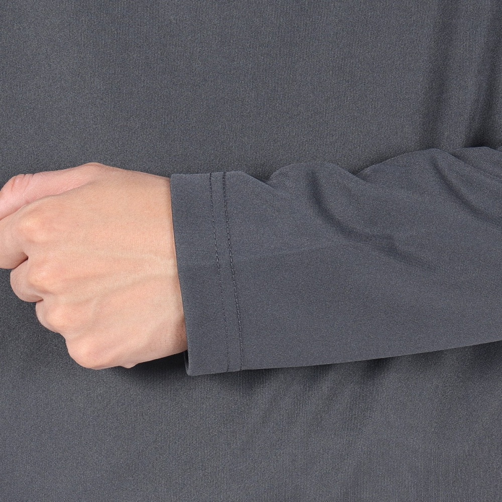 オークリー（OAKLEY）（メンズ）長袖 トップス ハーフジップ Foundational 1/4 zip FOA404792-25N グレー 吸汗速乾 