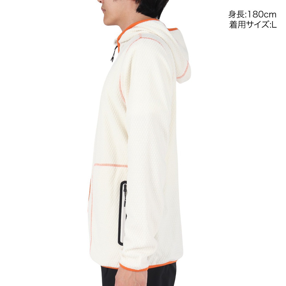 オークリー（OAKLEY）（メンズ）フリース ジップアップ パーカー Latitude Fleece Foodie FOA404807-10R ホワイト USサイズ