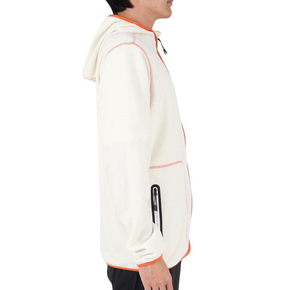 オークリー（OAKLEY）（メンズ）フリース ジップアップ パーカー Latitude Fleece Foodie FOA404807-10R ホワイト USサイズ