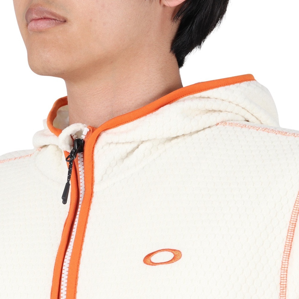 オークリー（OAKLEY）（メンズ）フリース ジップアップ パーカー Latitude Fleece Foodie FOA404807-10R ホワイト USサイズ