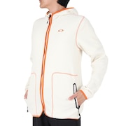 オークリー（OAKLEY）（メンズ）ジップアップ フリース フーディ ラチチュード Latitude Fleece Foodie FOA404807-10R ホワイト