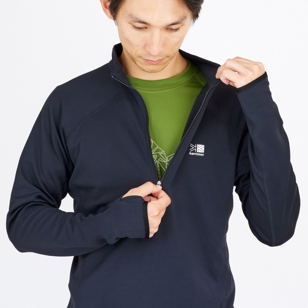 カリマー（karrimor）（メンズ）ジップアップ ミドラー ドライ ハーフジップ 101523-9000