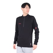 (メンズ)ジップアップ フリース Aenergy ML ハーフジップ プルオーバー アジアンフィット クラシック 1016-01660-0001