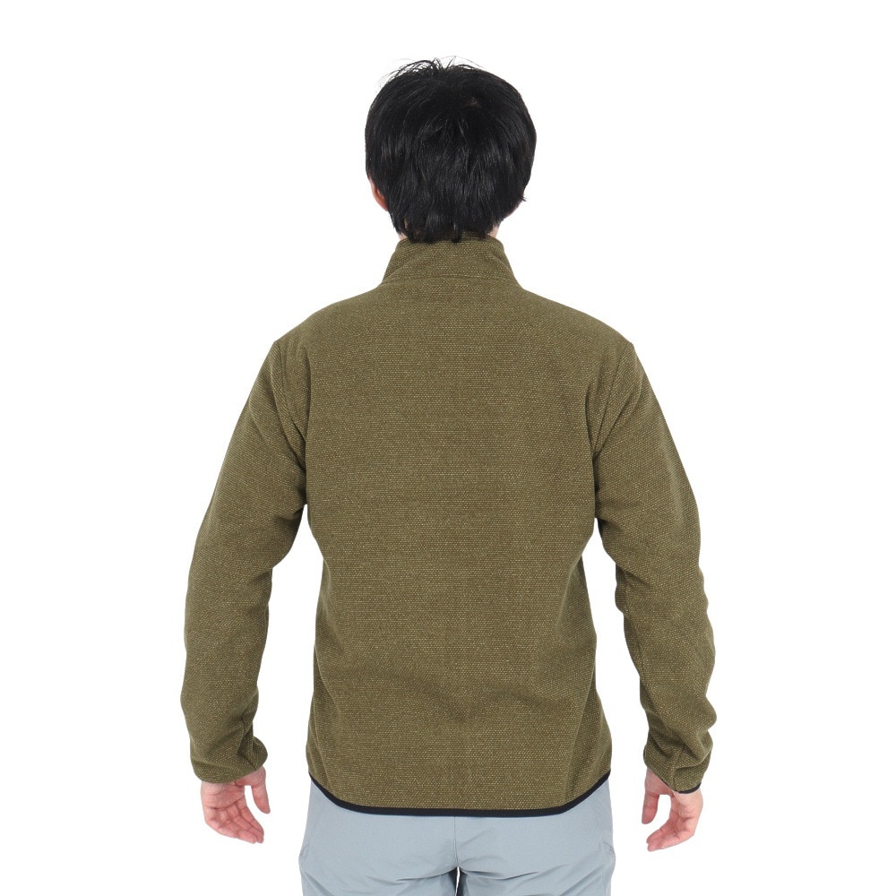 POLEWARDS（メンズ）アウター フリース ジップアップ エアロフリース ジャケット PW2SJZ01 OLV オリーブ 軽量 保温