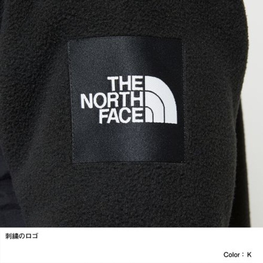 ノースフェイス（THE NORTH FACE）（メンズ）フルジップ ボア フリース ジャケット デナリフーディ NA72052 K ブラック  ジャンパー 軽量 防寒