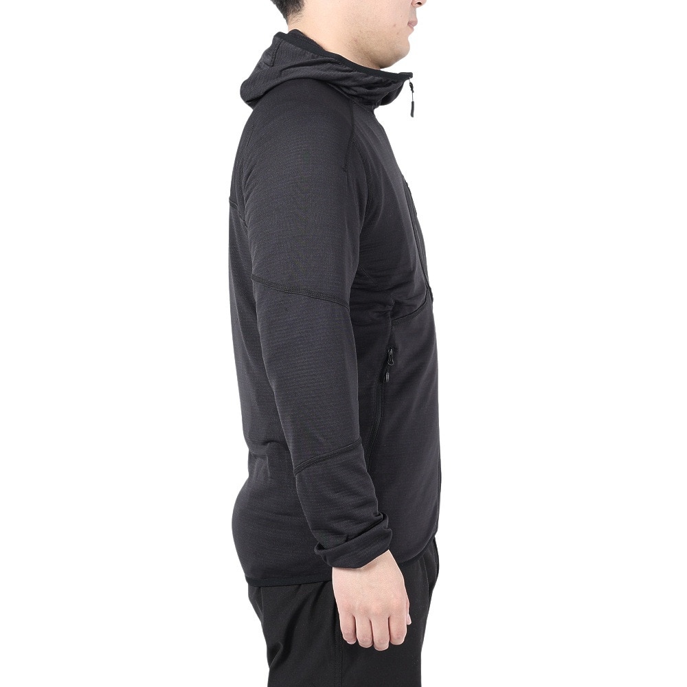 POLEWARDS（メンズ）アウター テックフェイス ストレッチ フーディージャケット PW2LJN04 BLK ブラック 保温性