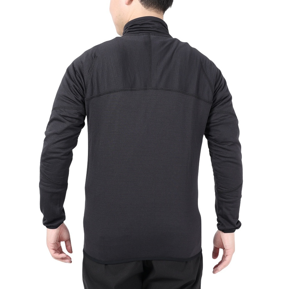 POLEWARDS（メンズ）アウター テックフェイス ストレッチ ジャケット PW2LJN05 BLK ブラック スタンドカラー 保温性
