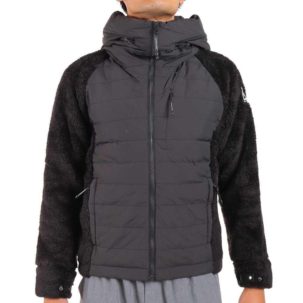 ロジャーエーガー（ROGER EGGER）（メンズ）フルジップ フリース HYBRID BOA FLEECE RE1FHY561004BLK