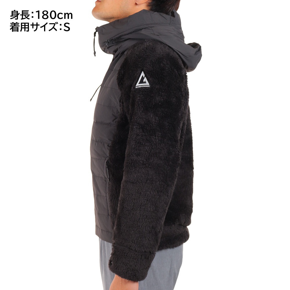ロジャーエーガー（ROGER EGGER）（メンズ）フルジップ フリース HYBRID BOA FLEECE RE1FHY561004BLK