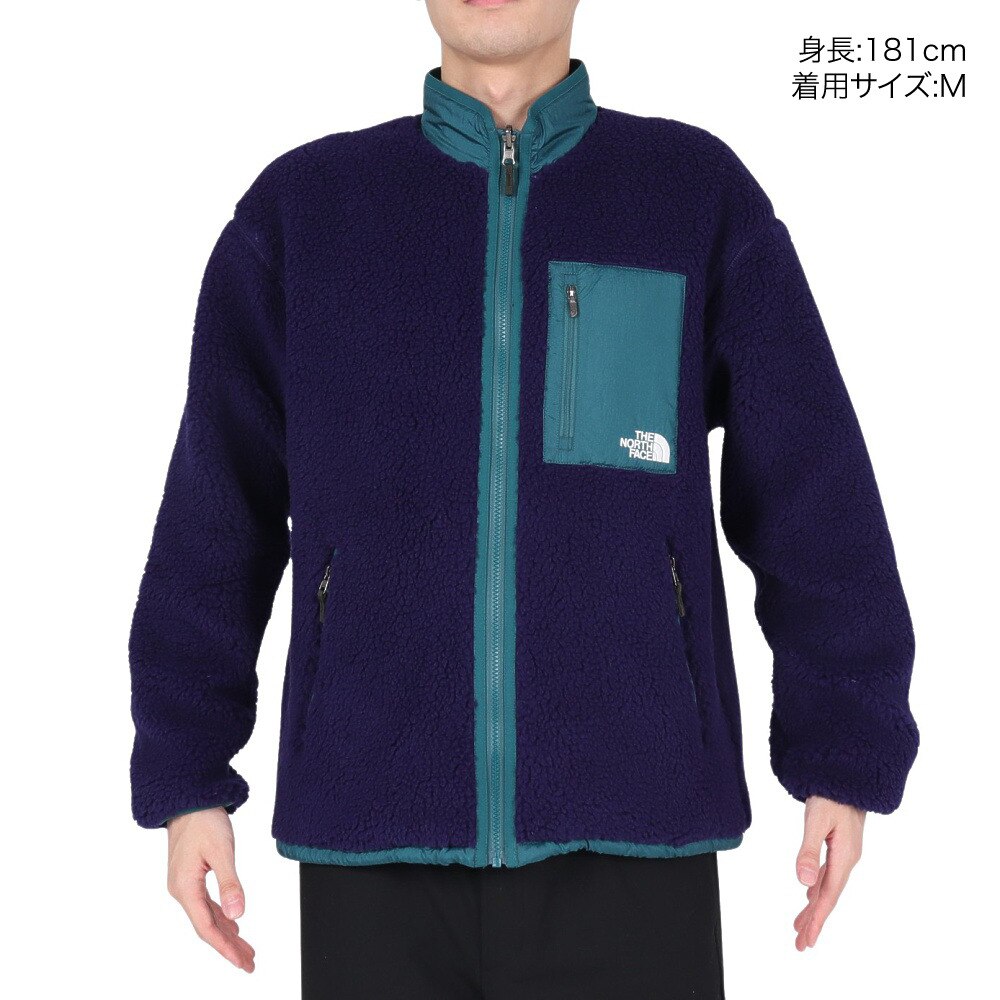 ノースフェイス（THE NORTH FACE）（メンズ、レディース）フルジップ フリース リバーシブル エクストリームパイルジャケット NP72333 AA ネイビー×ブルー