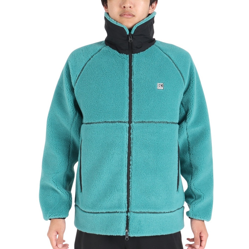 ヘリーハンセン（HELLY HANSEN）（メンズ、レディース）フルジップ フリース ファイバーパイルジャケット HE52281 AG オーロラグリーン