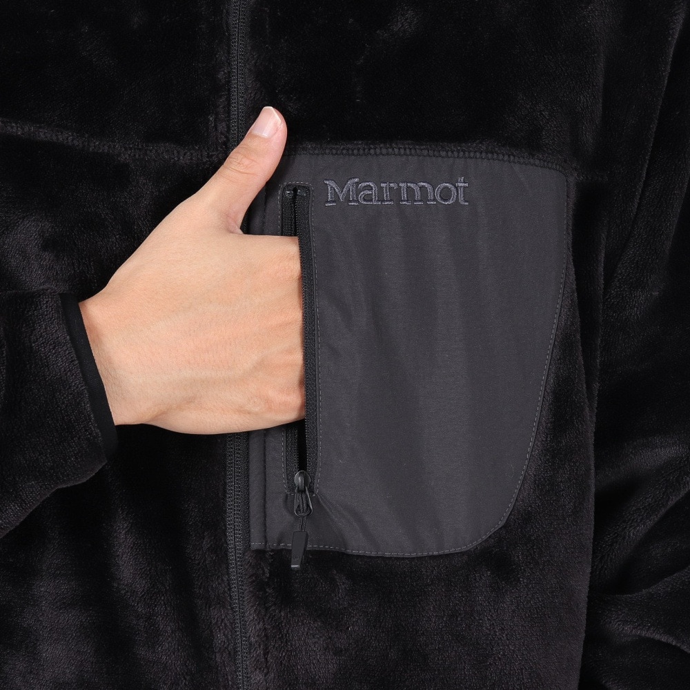 マーモット（Marmot）（メンズ）フルジップ フリース アンシェント フリースジャケット TSFMF204-M001 ブラック