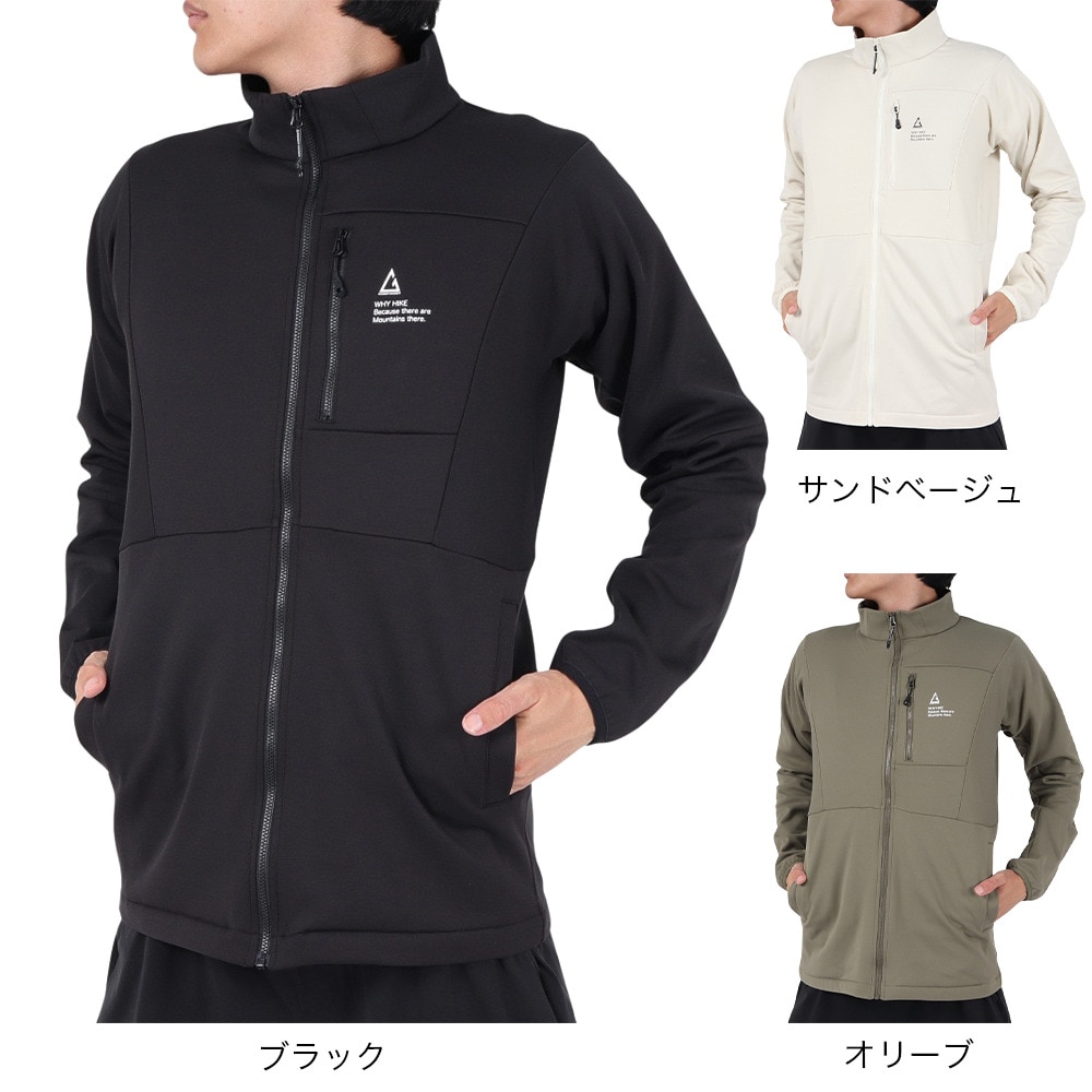 ロジャーエーガー（ROGEREGGER）（メンズ）フルジップ フリース L.HIKEフリース ジャケット RE23FHY5610013 BLK ブラック