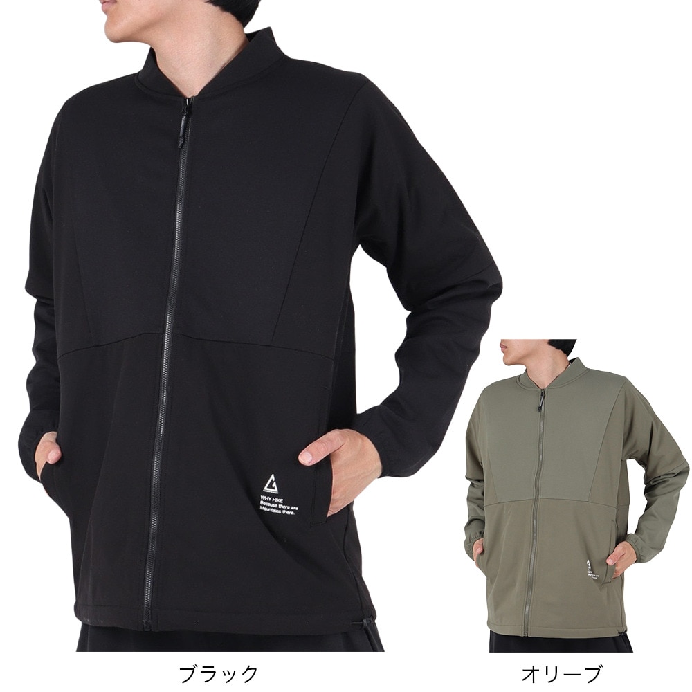 ロジャーエーガー（ROGEREGGER）（メンズ）フルジップ フリース L.HIKEクルー ジャケット RE23FHY5610014 BLK ブラック