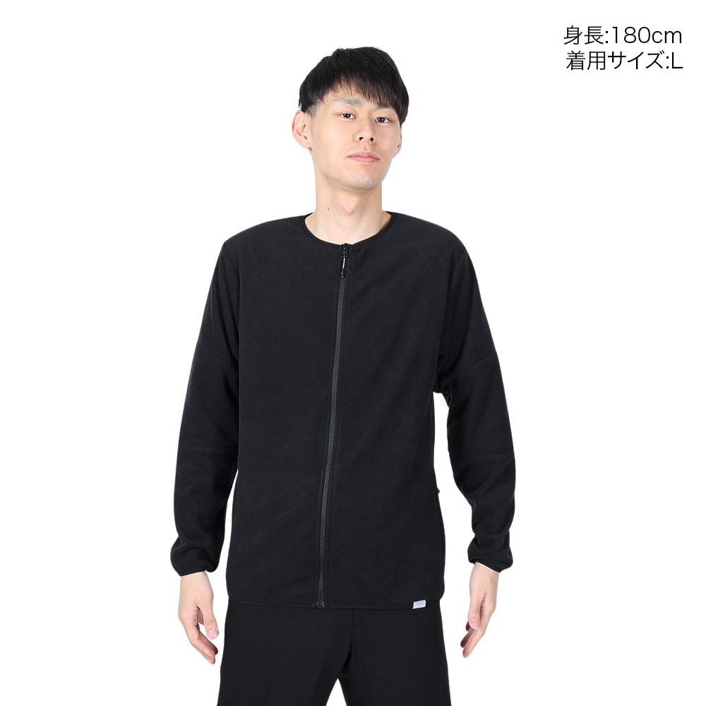 ロジャーエーガー（ROGEREGGER）（メンズ）UV カット 軽量 ストレッチ フルジップ ルフトクルー フリース RE24SUK5610016 BLK
