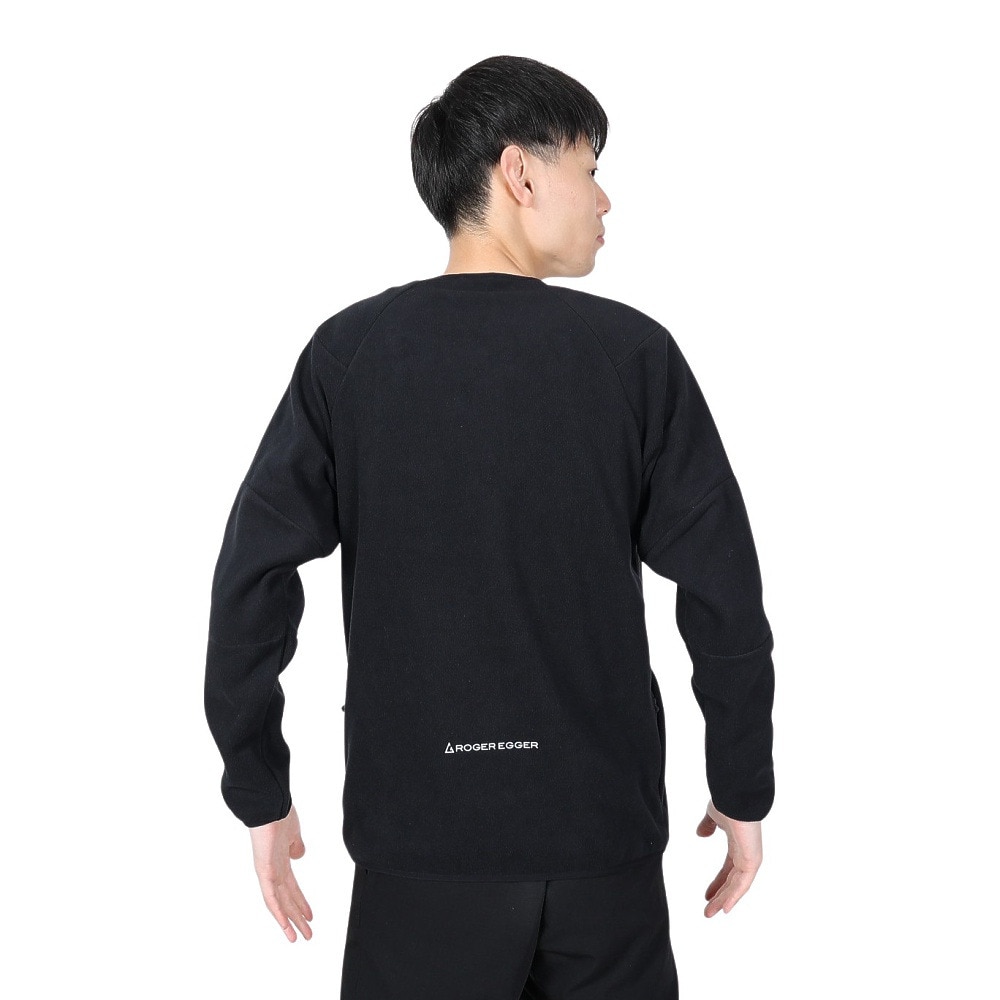 ロジャーエーガー（ROGEREGGER）（メンズ）UV カット 軽量 ストレッチ フルジップ ルフトクルー フリース RE24SUK5610016 BLK