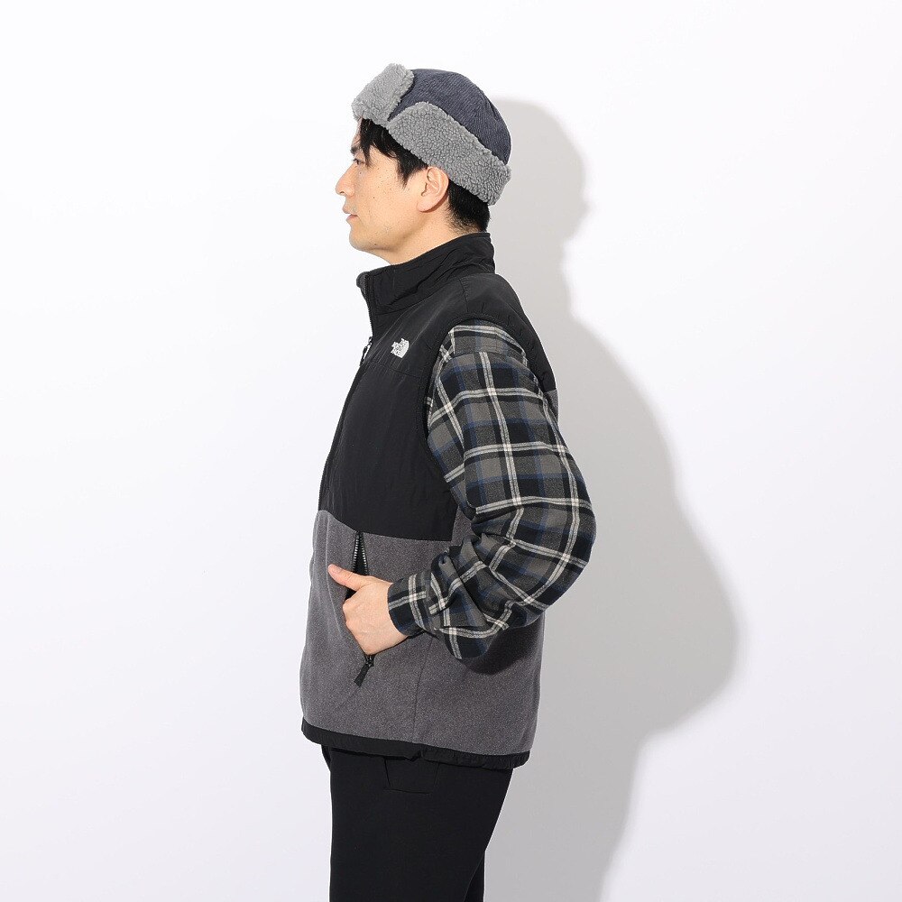 ザ・ノース・フェイス（THE NORTH FACE）（メンズ、レディース）2024年秋冬新作 軽量 保温 アウター フルジップ フリース デナリベスト NA72453 Z グレー