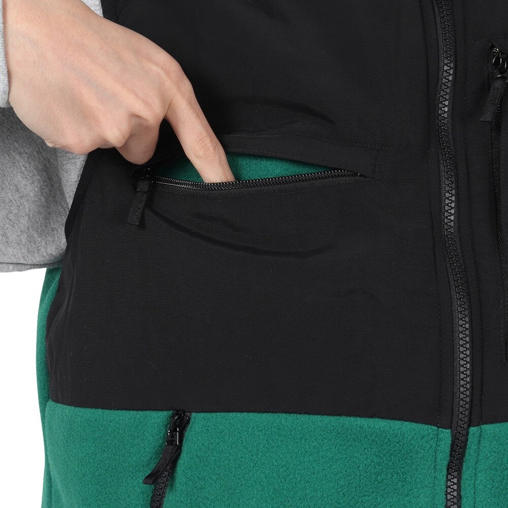 ザ・ノース・フェイス（THE NORTH FACE）（メンズ、レディース）2024年秋冬新作 軽量 保温 アウター フルジップ フリース デナリベスト NA72453 TG グリーン
