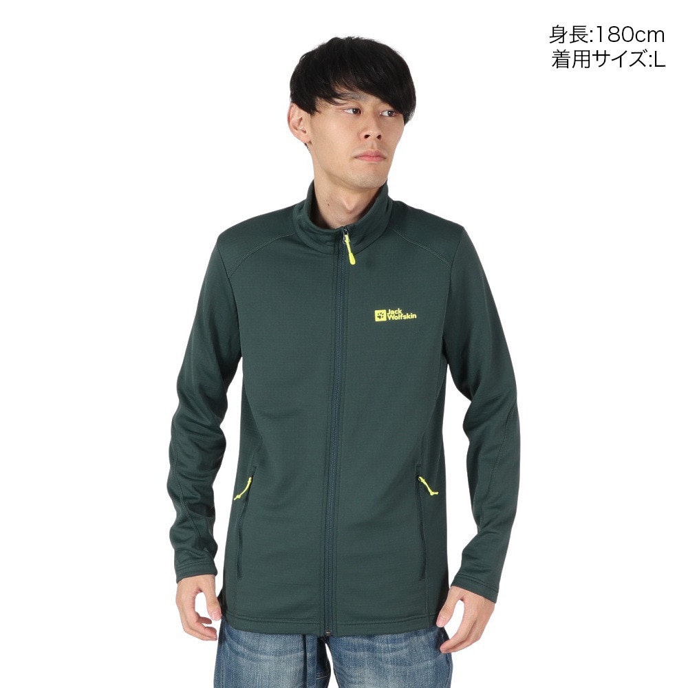 ジャックウルフスキン（JackWolfskin）（メンズ）フルジップ フリース KOLBENBERG ジャケット 1710521-T0138