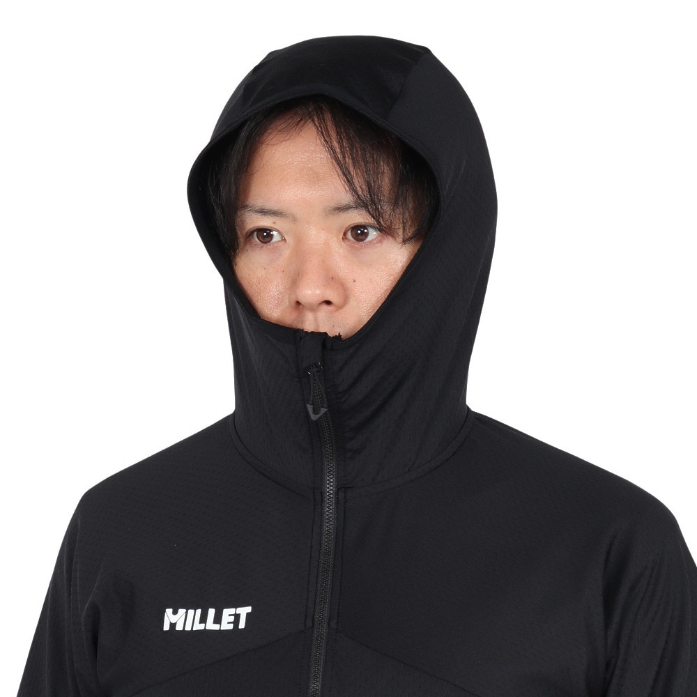 ミレー（Millet）（メンズ）フルジップ フリース MIDDLER メッシュフーディー MIV01933-N0247