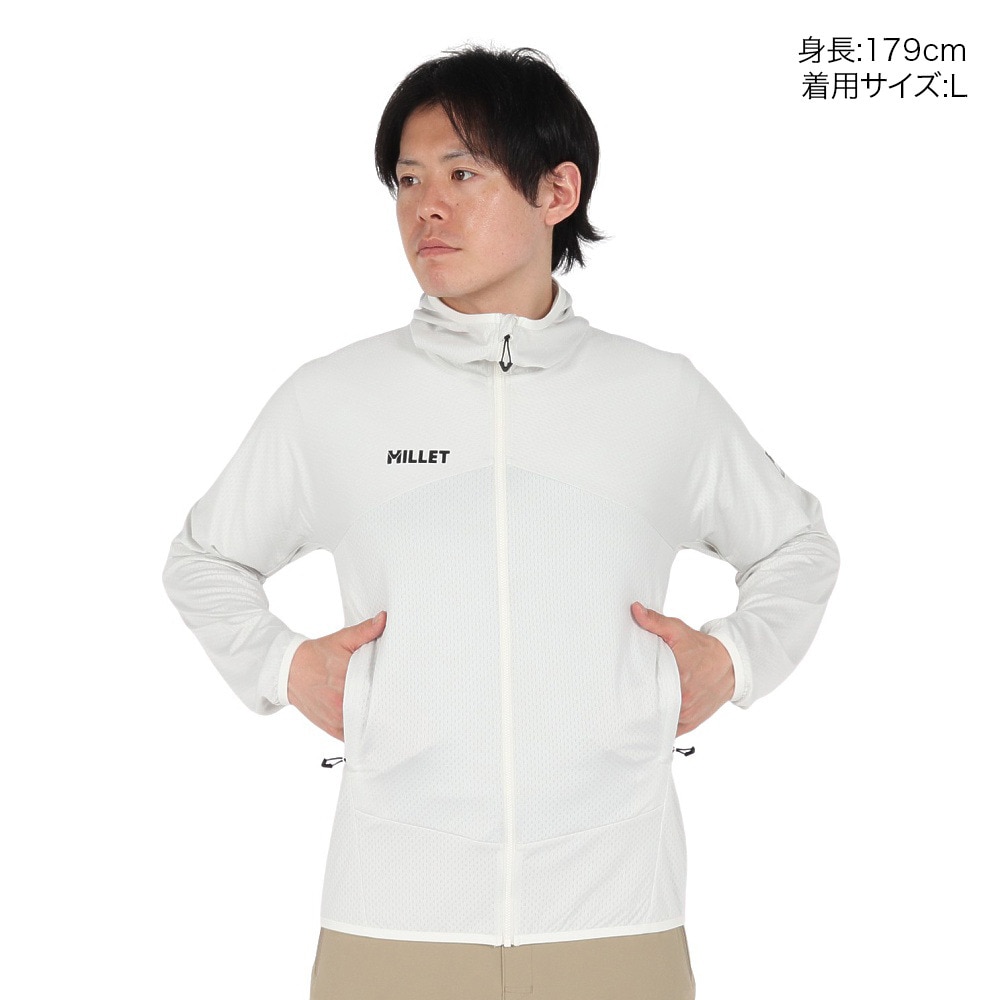 ミレー（Millet）（メンズ）フルジップ フリース MIDDLER メッシュフーディー MIV01933-N8014
