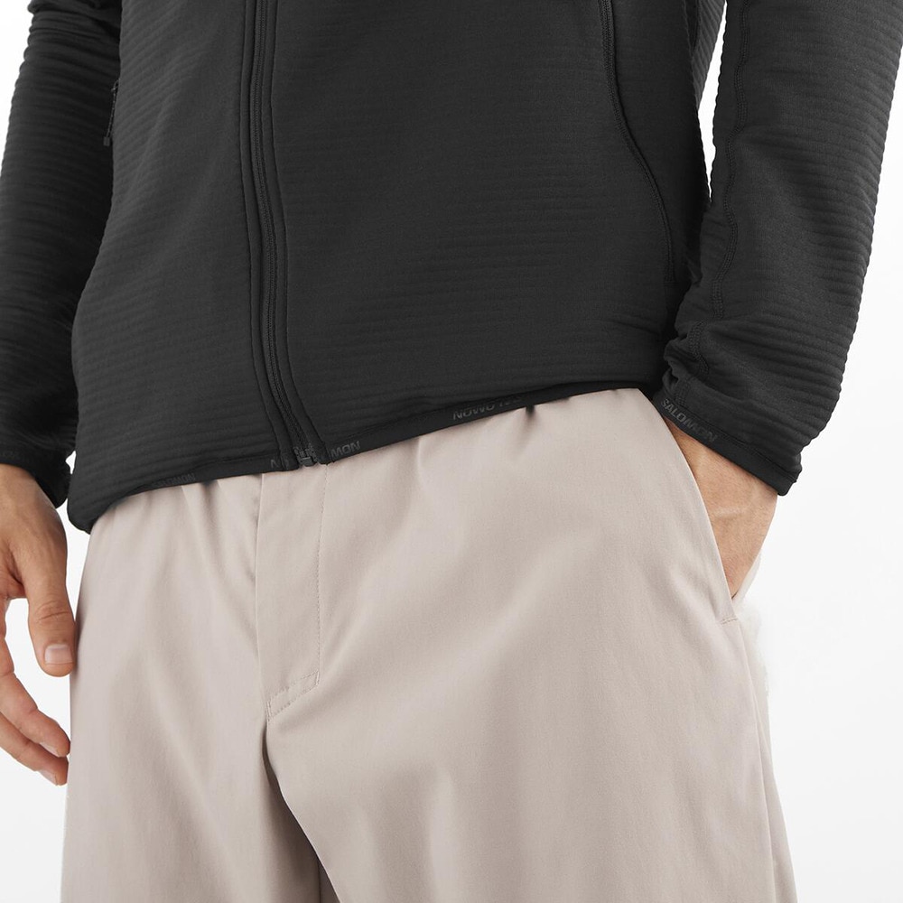 サロモン（SALOMON）（メンズ）フルジップ フリース ESSENTIAL LIGHTWARM 男性用ミドルレイヤージャケット LC2443600