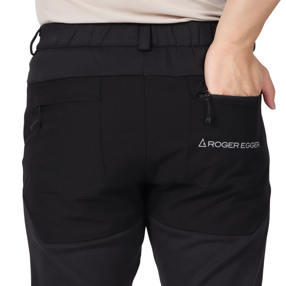 ロジャーエーガー（ROGEREGGER）（メンズ）軽量 ストレッチ L.HIKEフリースパンツ RE23FHY5610015 BLK ブラック