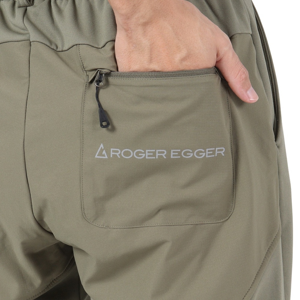 ロジャーエーガー（ROGEREGGER）（メンズ）軽量 ストレッチ L.HIKEフリースパンツ RE23FHY5610015 OLV オリーブ