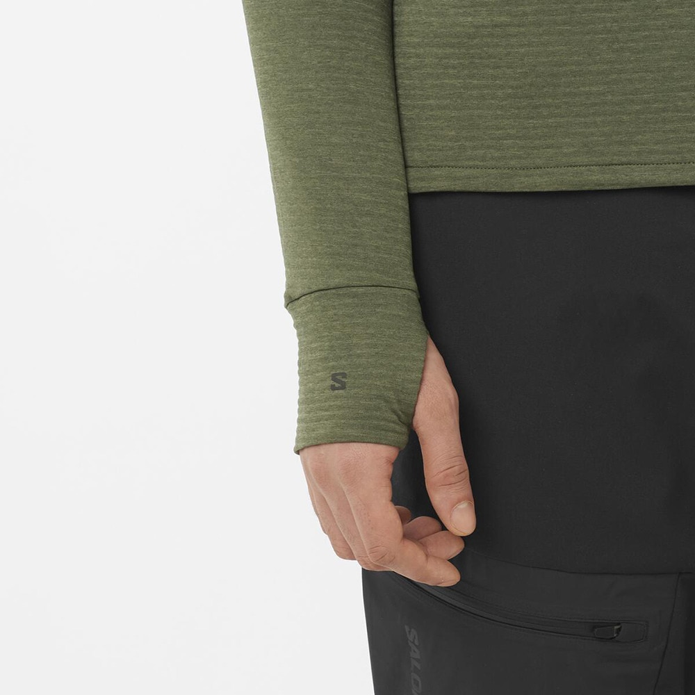 サロモン（SALOMON）（メンズ）クルーネック フリース SNTIAL LIGHTWARM CN LC2603900