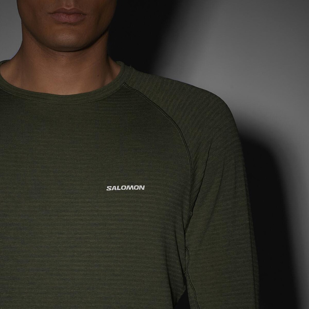 サロモン（SALOMON）（メンズ）クルーネック フリース SNTIAL LIGHTWARM CN LC2603900